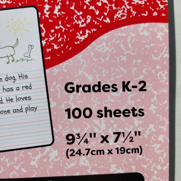 2X Primary Composition Notebook Grades K-2 Primary Journal Grades Writing Draw - Picture 3 of 7